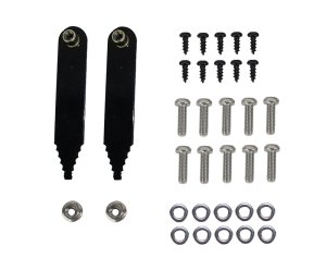 Jeep Wrangler Unlimited JKU Inner Fender Kit - Front + Rear - Fishbone Offroad - Aluminum - Black - `07-`18
